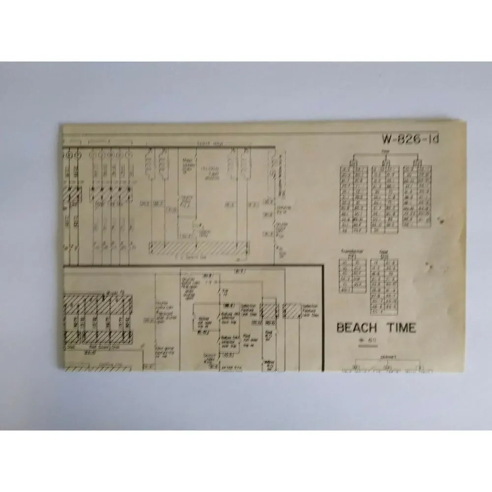 Beach Time Pinball MANUAL + Schematic 1958 Original Bingo Game Machine Bally
